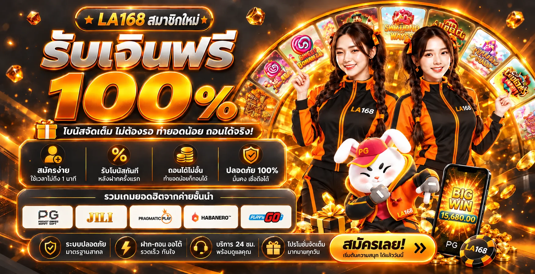 ภาพ LA168 สล็อต สมาชิกใหม่และเกมยอดนิยม